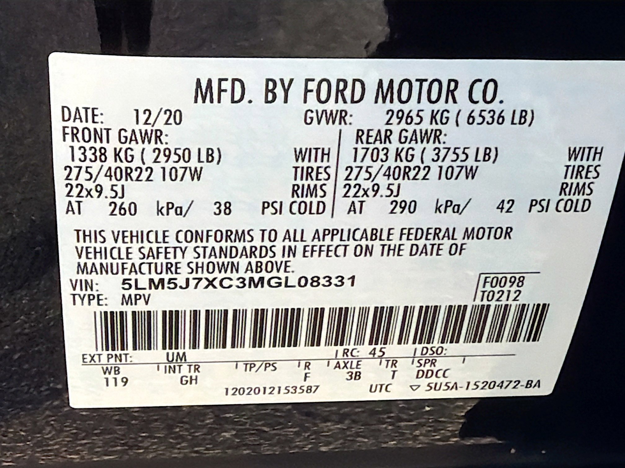 Used 2021 Lincoln Aviator Reserve w/ Equipment Group 210A AWD/4WD image 34