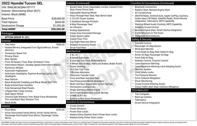 Used 2022 Hyundai Tucson SEL image 37