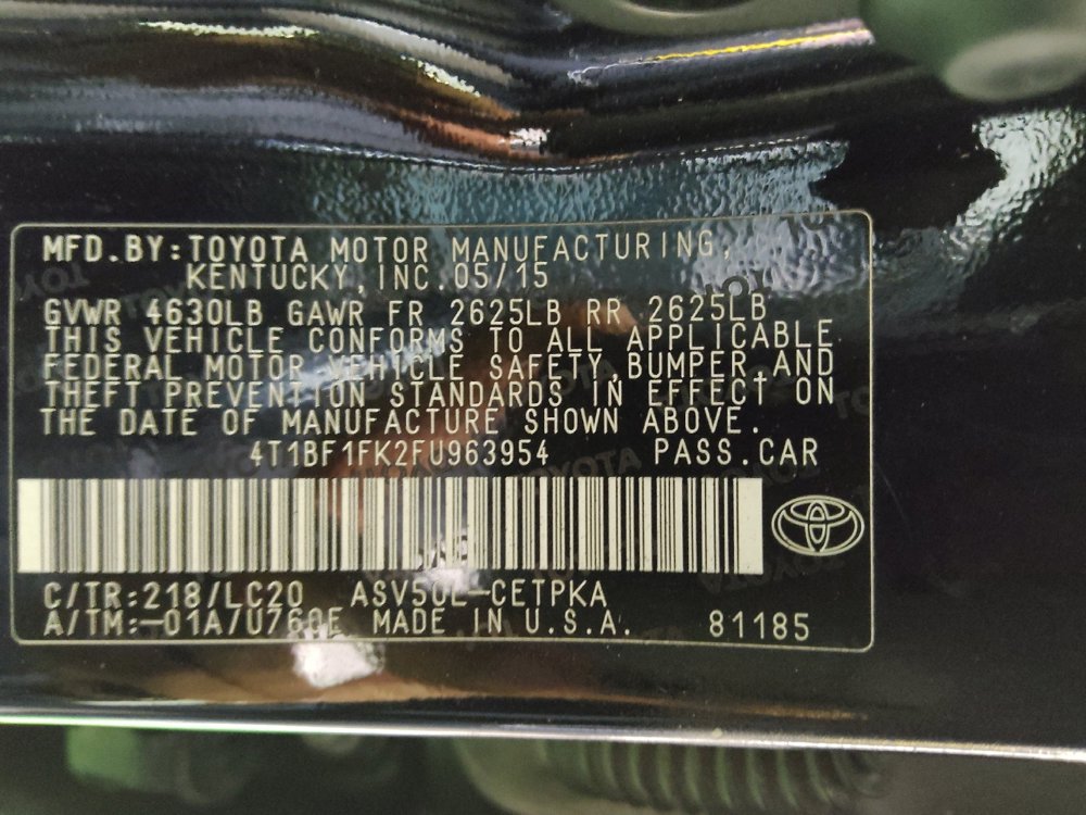 Used 2015 Toyota Camry XSE w/ Moonroof Package image 33