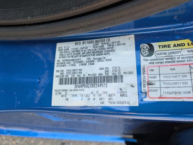 Used 2011 Ford Fusion SEL w/ 301A Rapid Spec Order Code FWD image 14