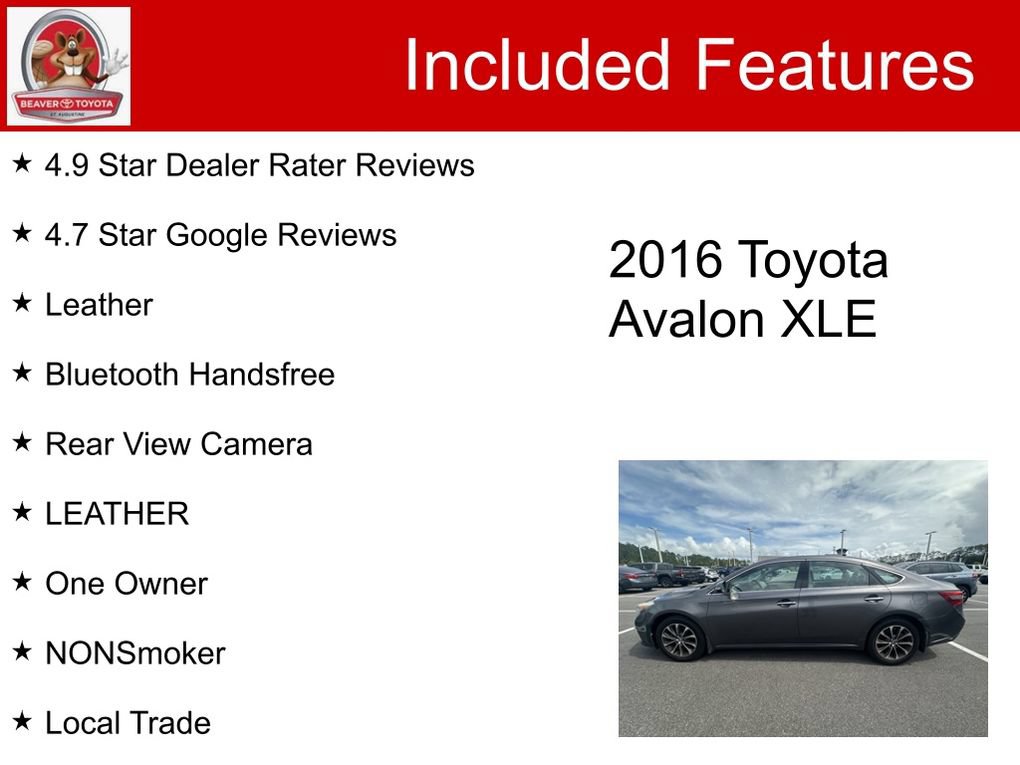 Used 2016 Toyota Avalon XLE FWD image 5