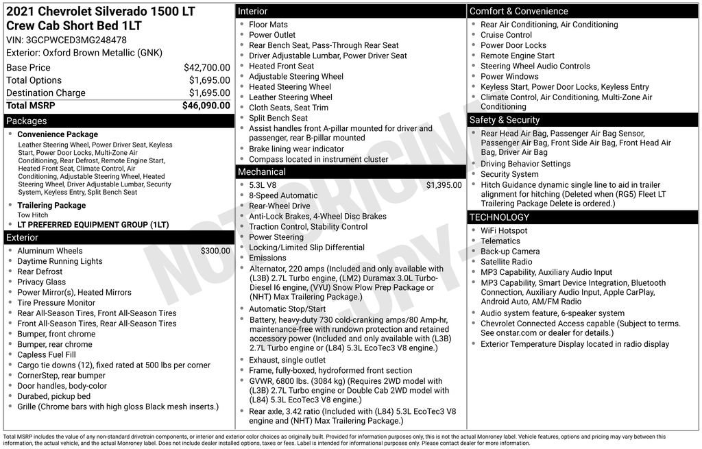 Used 2021 Chevrolet Silverado 1500 LT RWD image 5