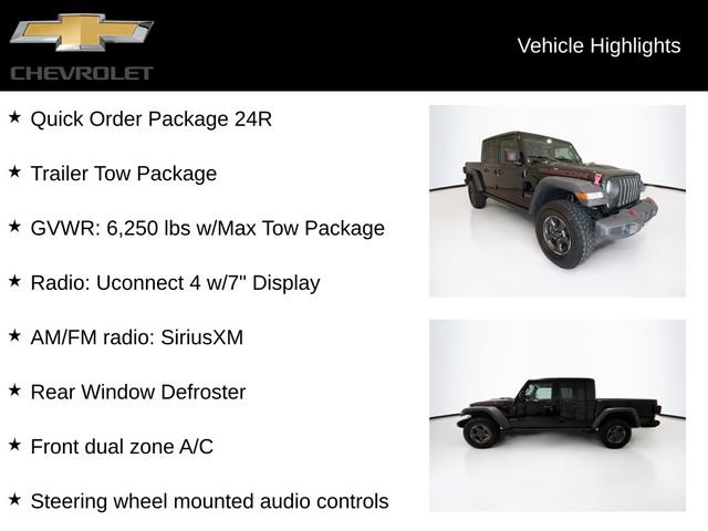 Used 2021 Jeep Gladiator Rubicon w/ Trailer Tow Package AWD/4WD image 5