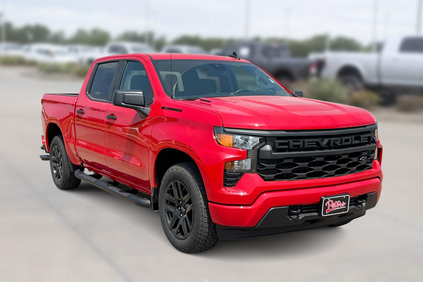 New 2026 Chevrolet Silverado 1500 Custom w/ Turbomax Blackout Package RWD image 1
