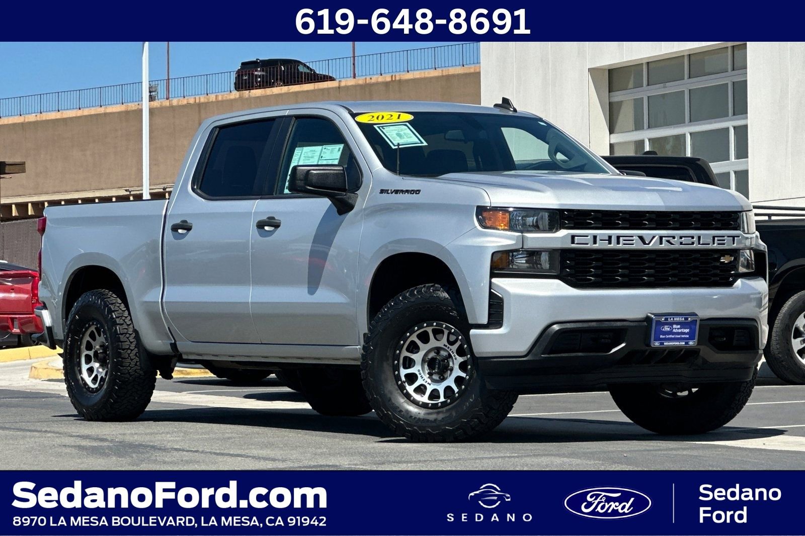 Used 2021 Chevrolet Silverado 1500 Custom image 1