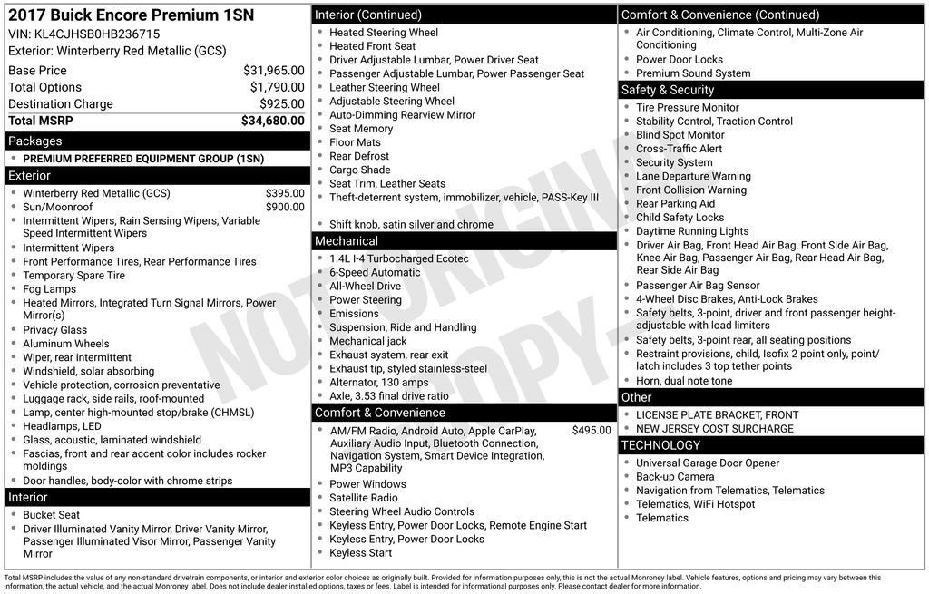 Used 2017 Buick Encore Premium image 4