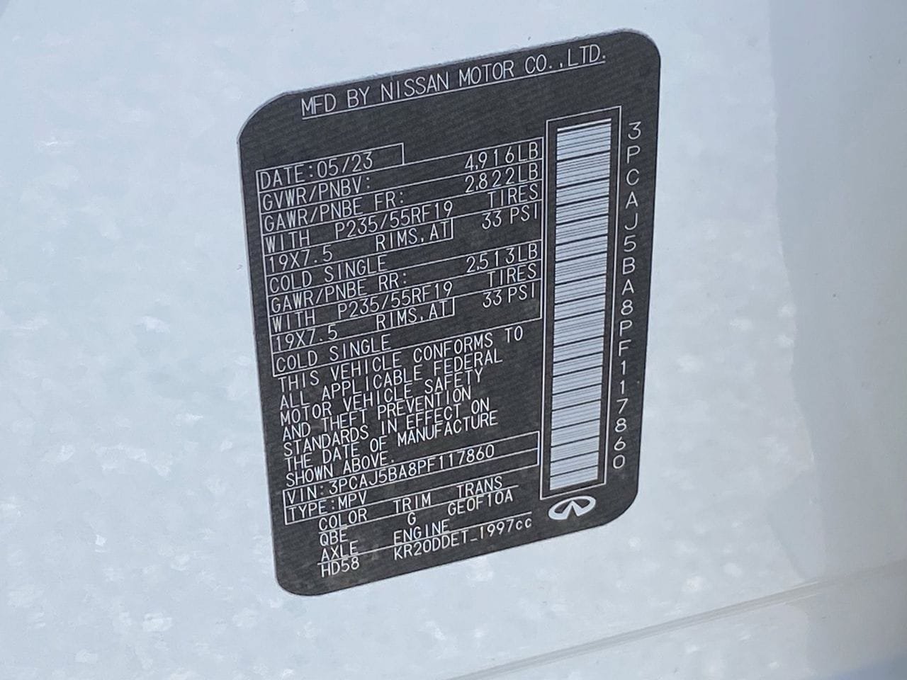 Certified 2023 INFINITI QX50 Luxe FWD image 34
