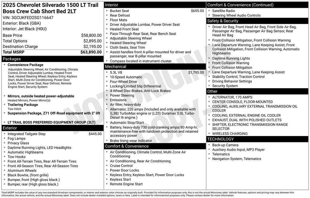 Used 2025 Chevrolet Silverado 1500 LT Trail Boss image 6