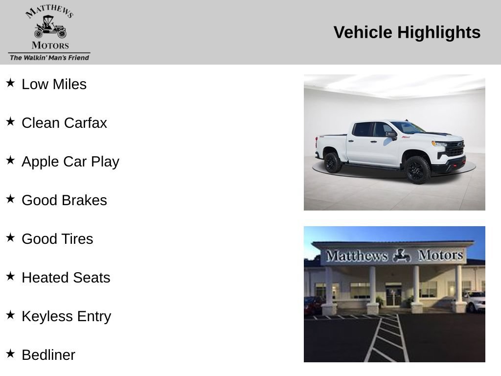 Used 2024 Chevrolet Silverado 1500 LT Trail Boss w/ Protection Package AWD/4WD image 14