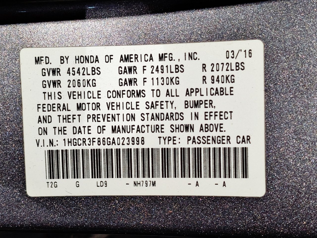 Used 2016 Honda Accord EX-L image 53