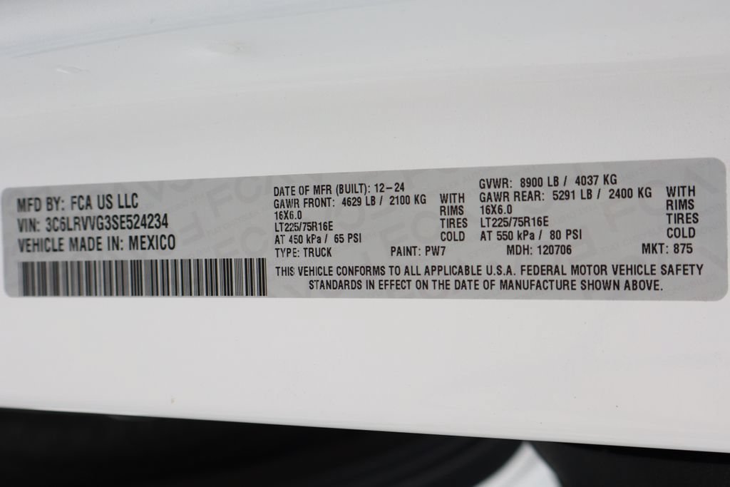 Used 2025 RAM ProMaster 2500 w/ U-Haul Equipment Group FWD image 49