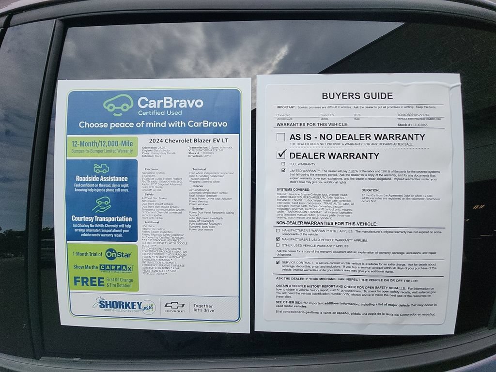 Certified 2024 Chevrolet Blazer EV LT AWD/4WD image 32