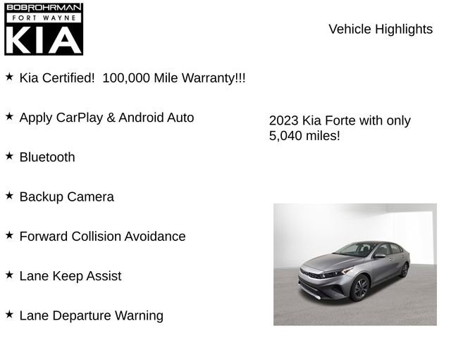 Certified 2023 Kia Forte LXS image 7