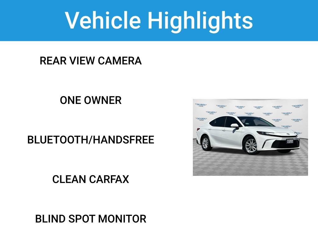 Used 2025 Toyota Camry LE w/ Convenience Package FWD image 7