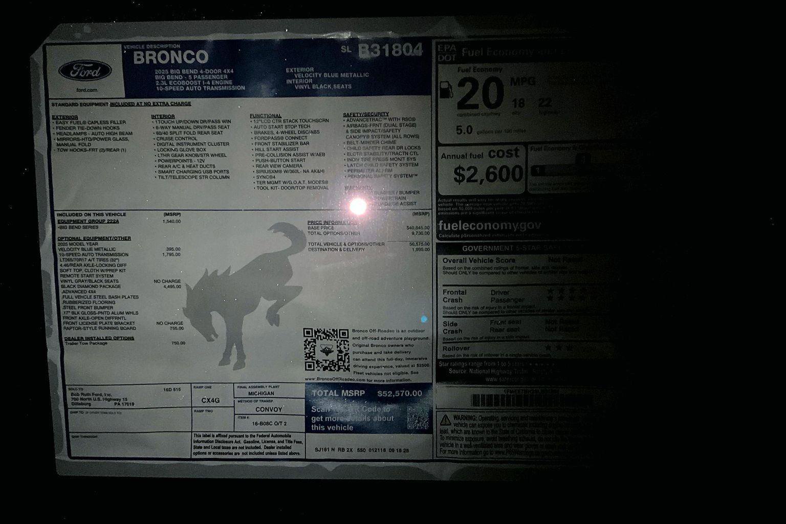 New 2025 Ford Bronco Big Bend w/ Black Diamond Package image 33