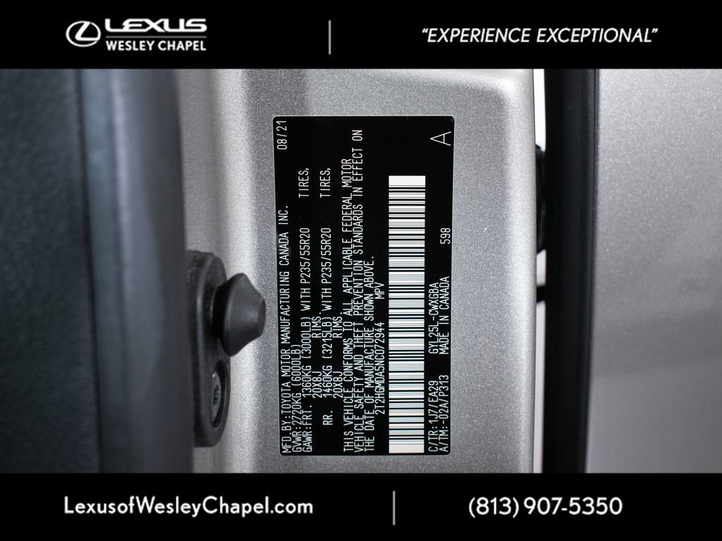 Used 2022 Lexus RX 450h AWD w/ Premium Package image 14