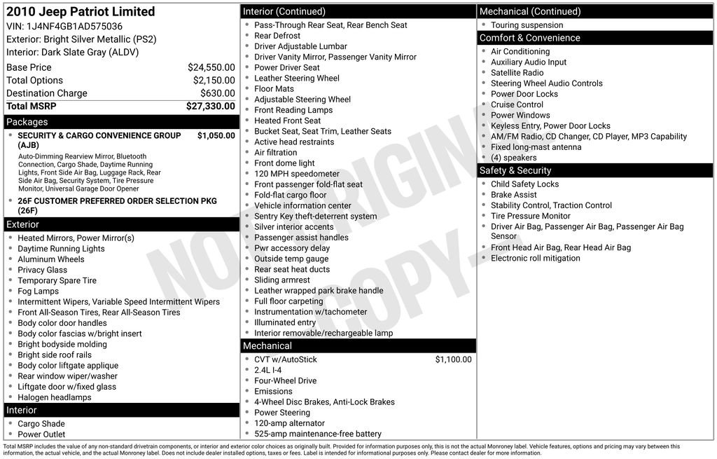 Used 2010 Jeep Patriot Limited image 14