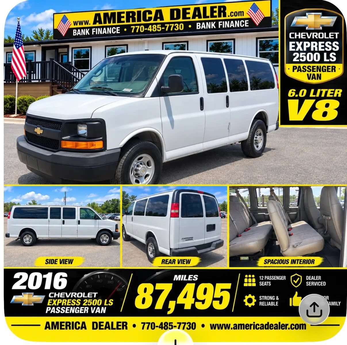 Used 2016 Chevrolet Express 2500 LS