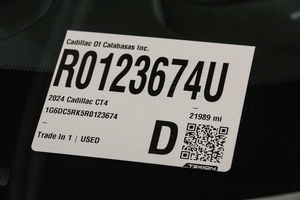 Certified 2024 Cadillac CT4 Sport image 29