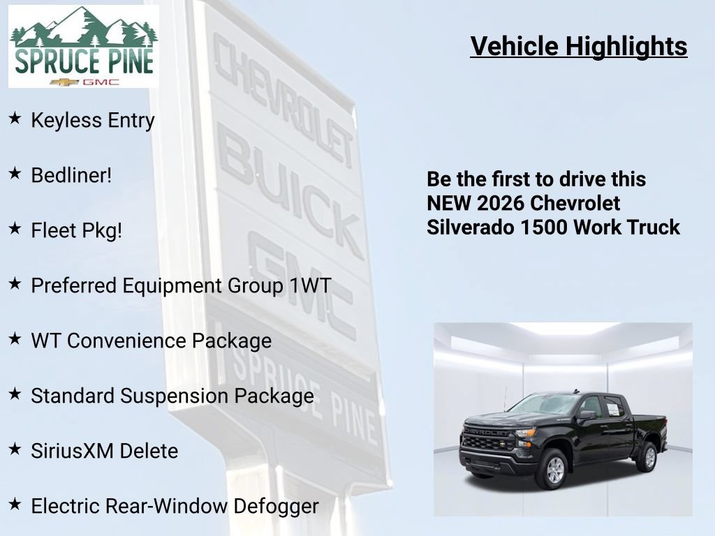 New 2026 Chevrolet Silverado 1500 W/T w/ WT Convenience Package AWD/4WD image 5