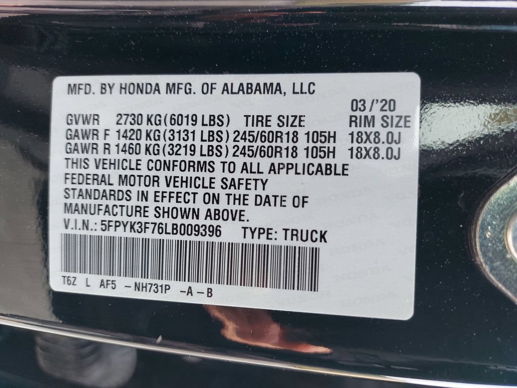 Used 2020 Honda Ridgeline RTL-E image 32