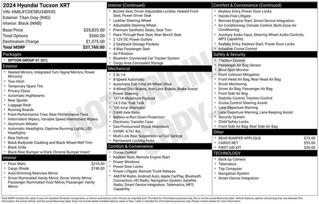 Used 2024 Hyundai Tucson XRT image 25