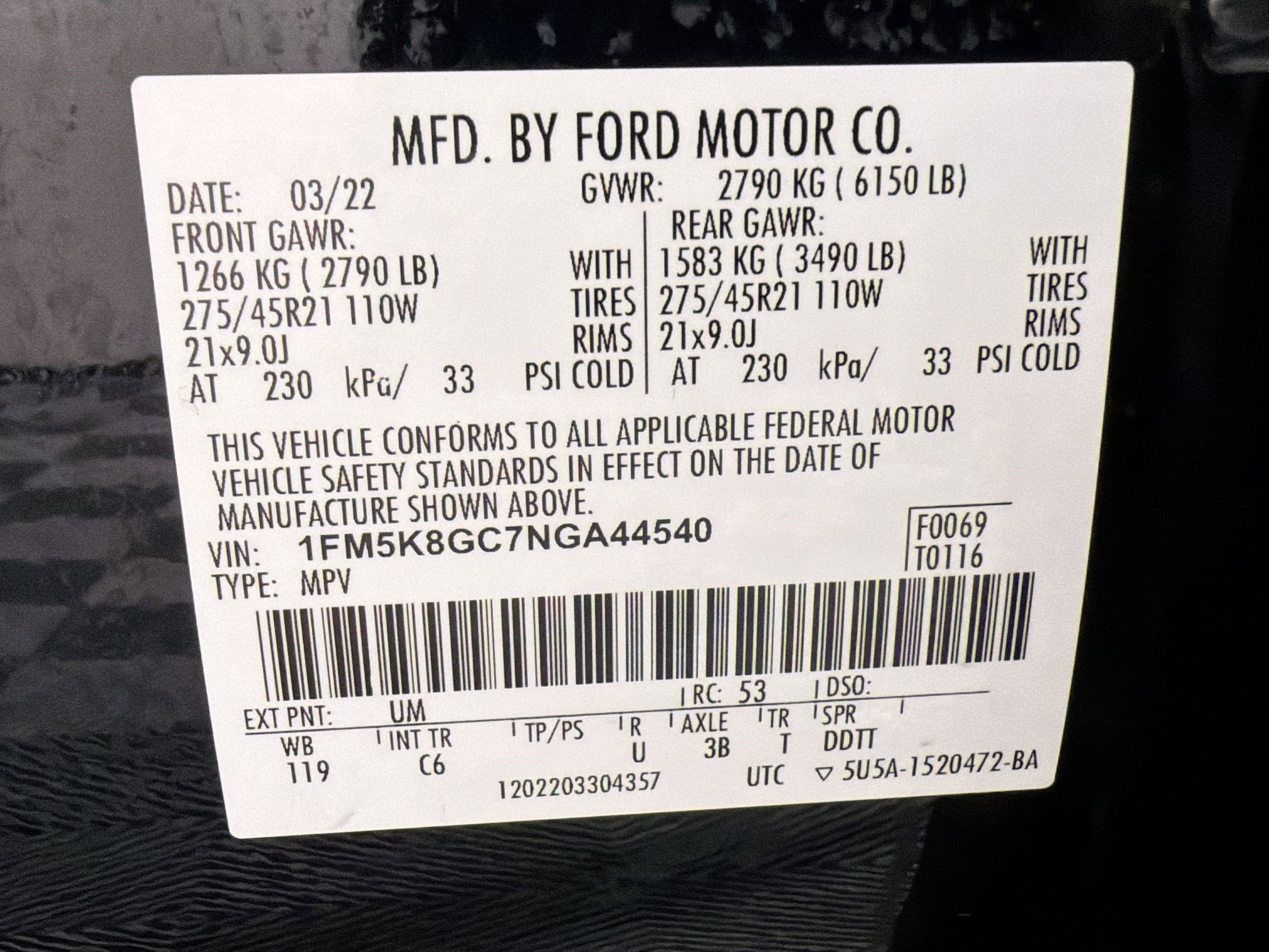 Used 2022 Ford Explorer ST w/ Equipment Group 401A AWD/4WD image 19