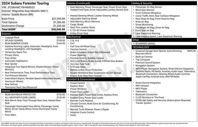 Certified 2024 Subaru Forester Touring AWD/4WD image 13
