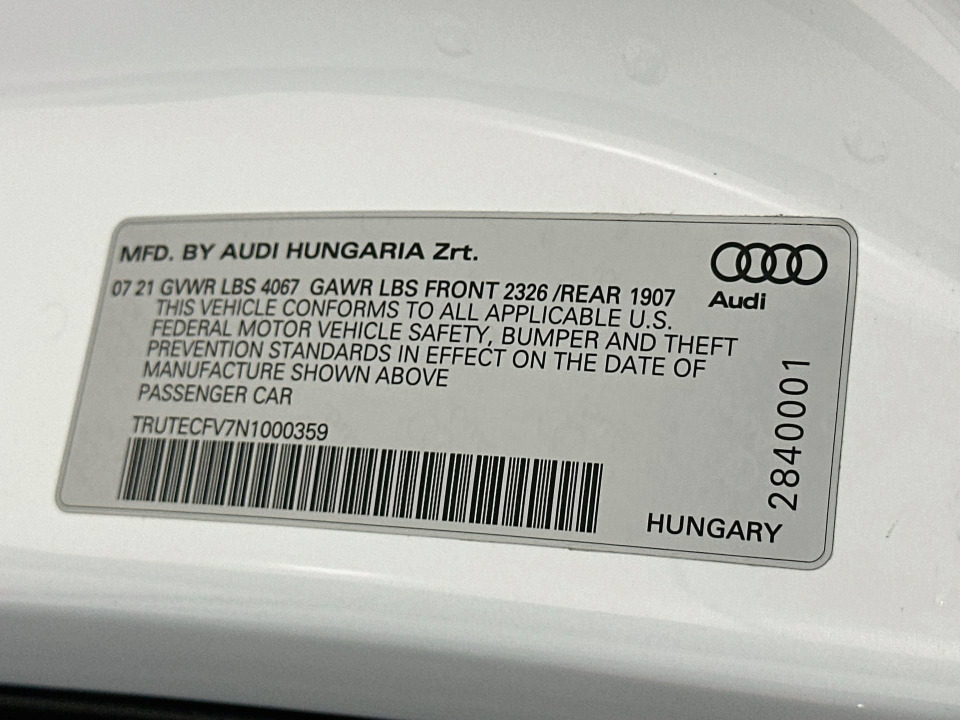 Used 2022 Audi TT 2.0T AWD/4WD image 30