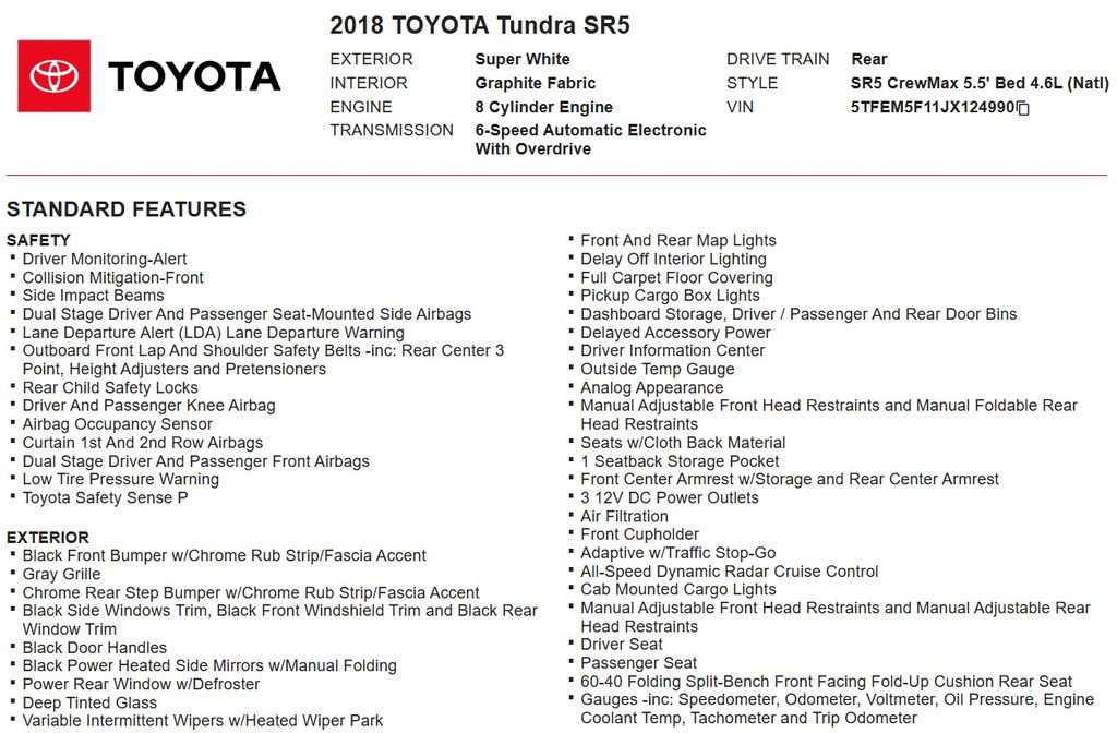 Used 2018 Toyota Tundra SR5 RWD image 17