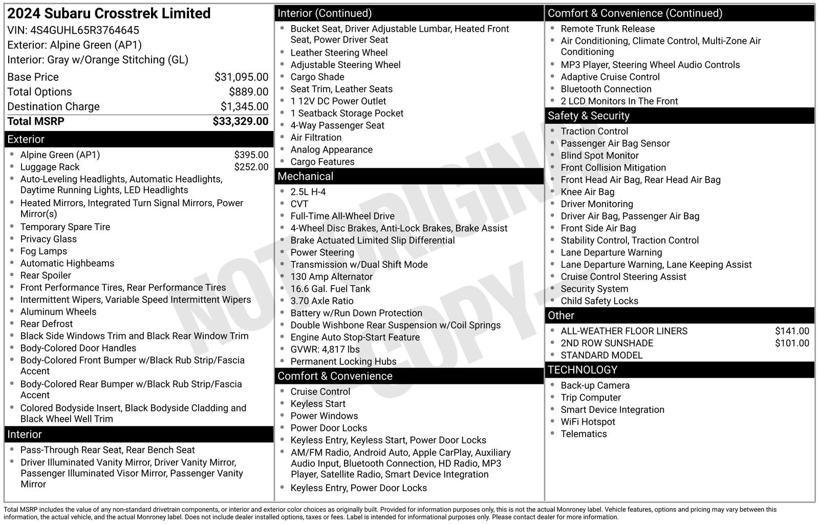 Certified 2024 Subaru Crosstrek 2.5i Limited image 22