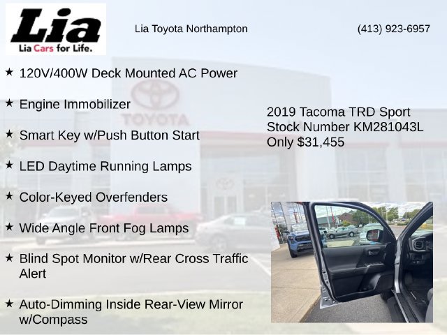 Used 2019 Toyota Tacoma TRD Sport w/ Technology Package AWD/4WD image 21