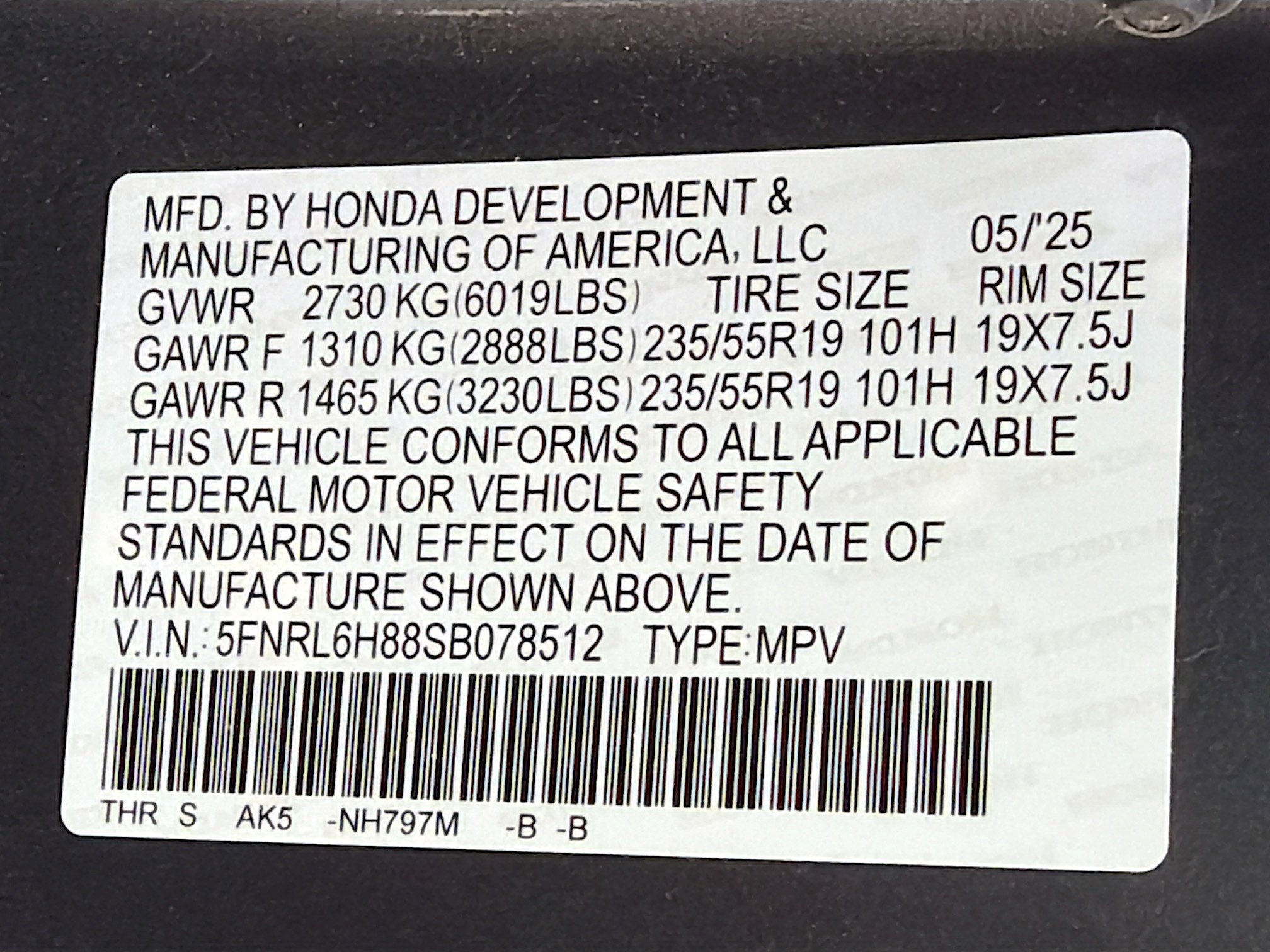 Used 2025 Honda Odyssey Touring image 46