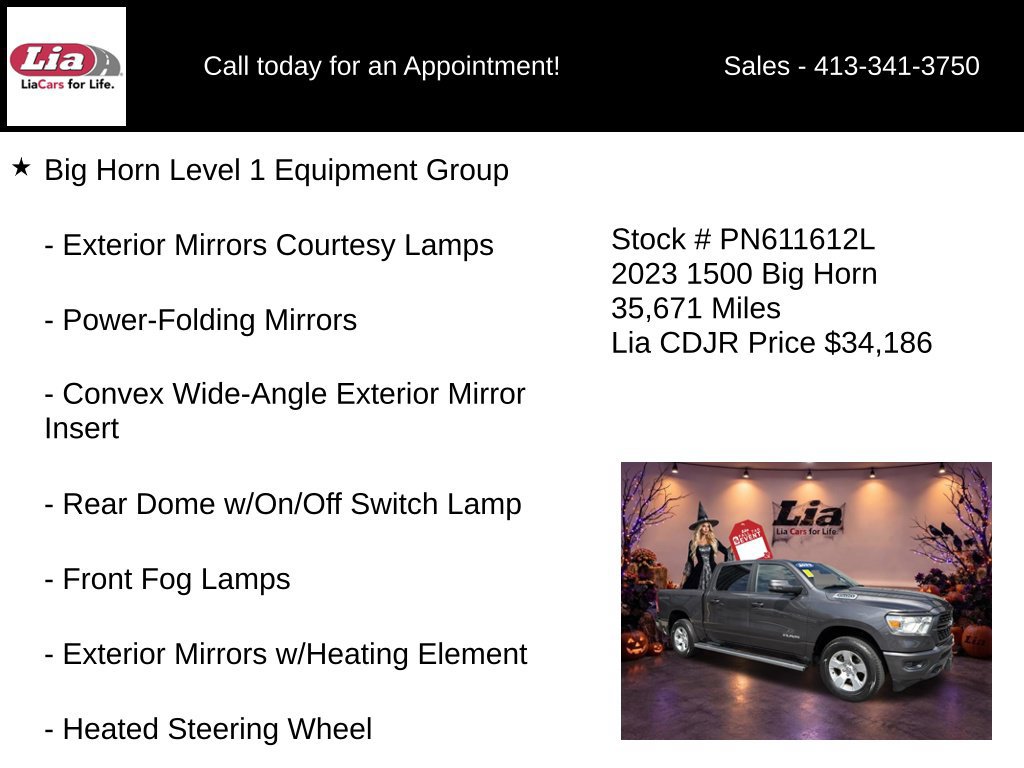 Certified 2023 RAM 1500 Big Horn AWD/4WD image 16