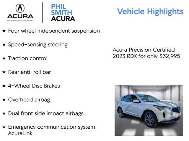Certified 2023 Acura RDX w/ Technology Package image 13