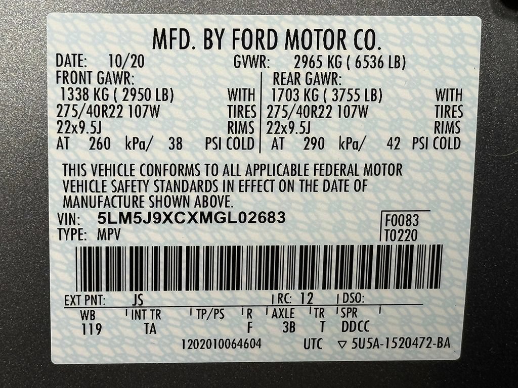 Used 2021 Lincoln Aviator Black Label AWD/4WD image 56