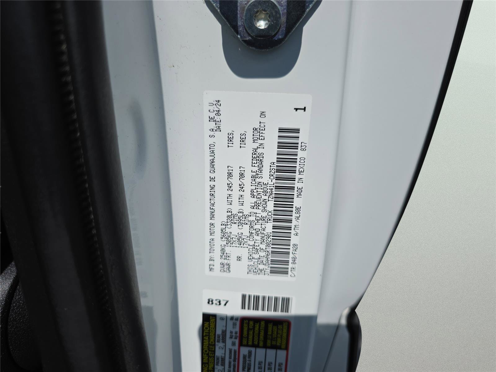 Used 2024 Toyota Tacoma SR RWD image 31