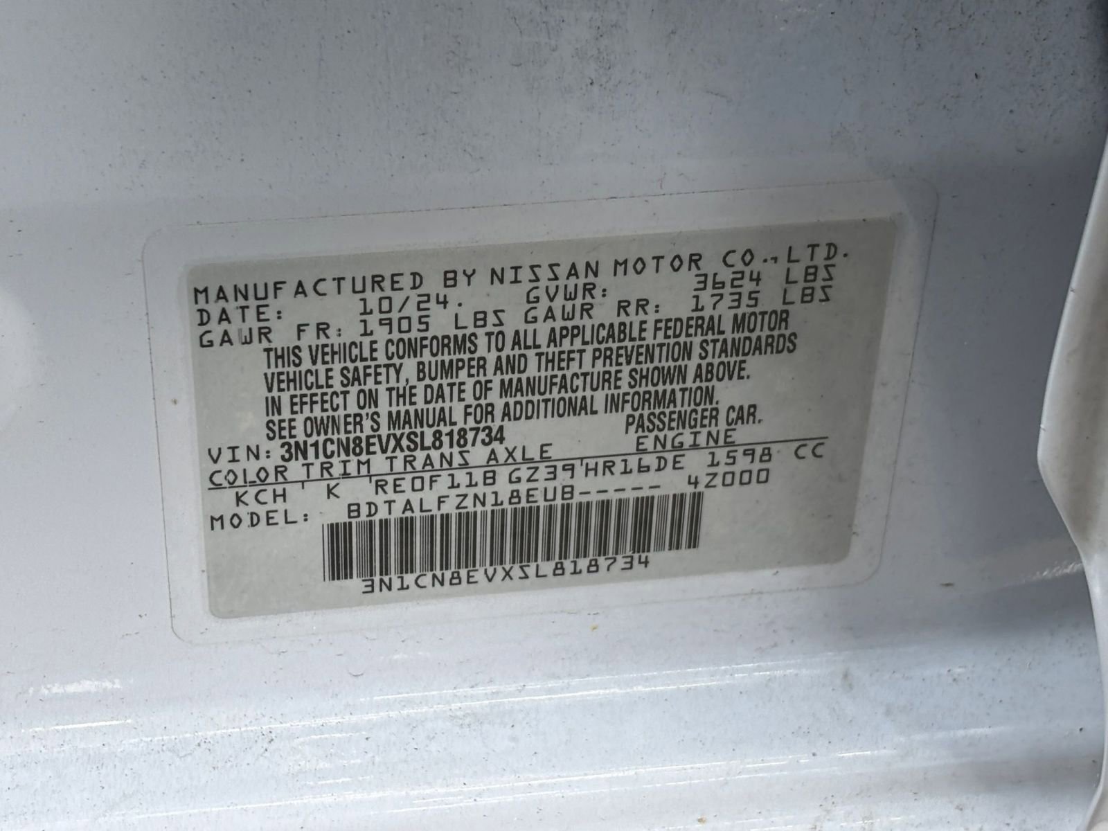 Used 2025 Nissan Versa SV FWD image 28