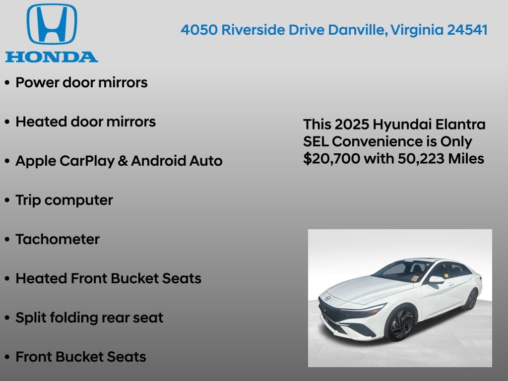 Used 2025 Hyundai Elantra SEL FWD image 24