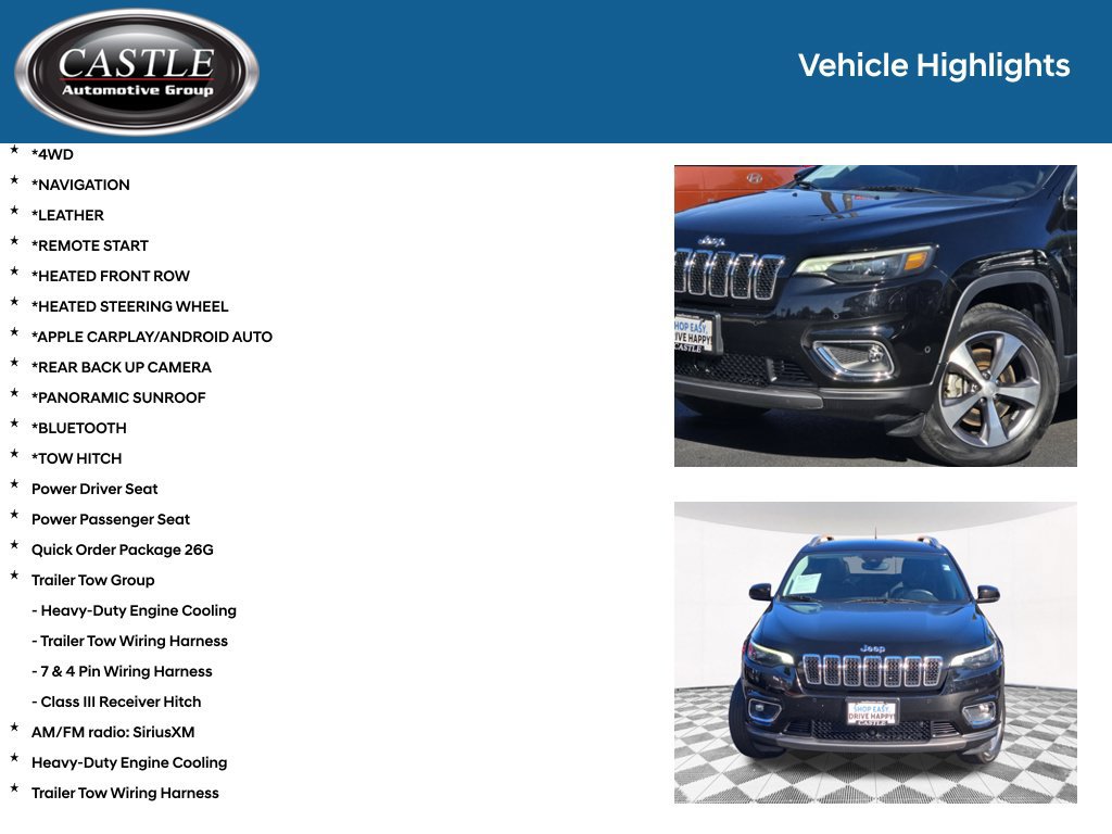 Used 2021 Jeep Cherokee Limited w/ Trailer Tow Group AWD/4WD image 3