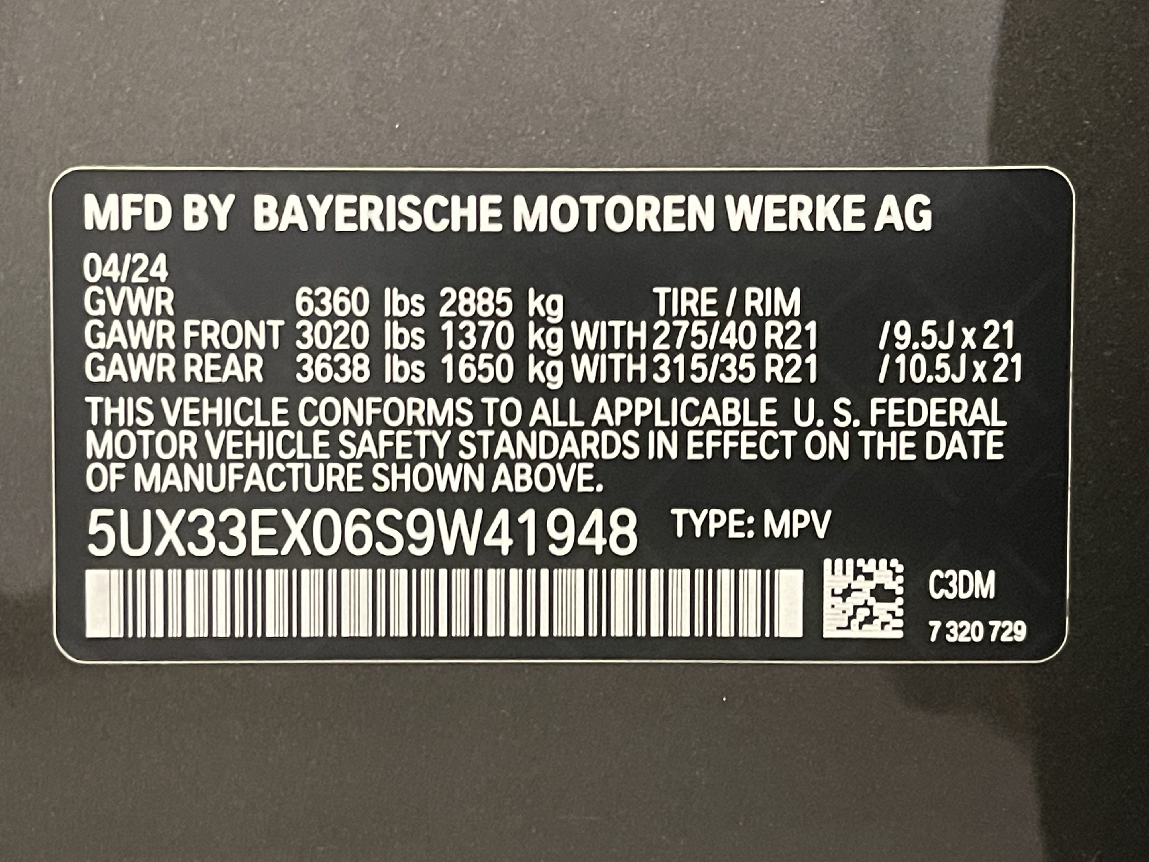 Certified 2025 BMW X6 xDrive40i w/ Parking Assistance Package AWD/4WD image 25