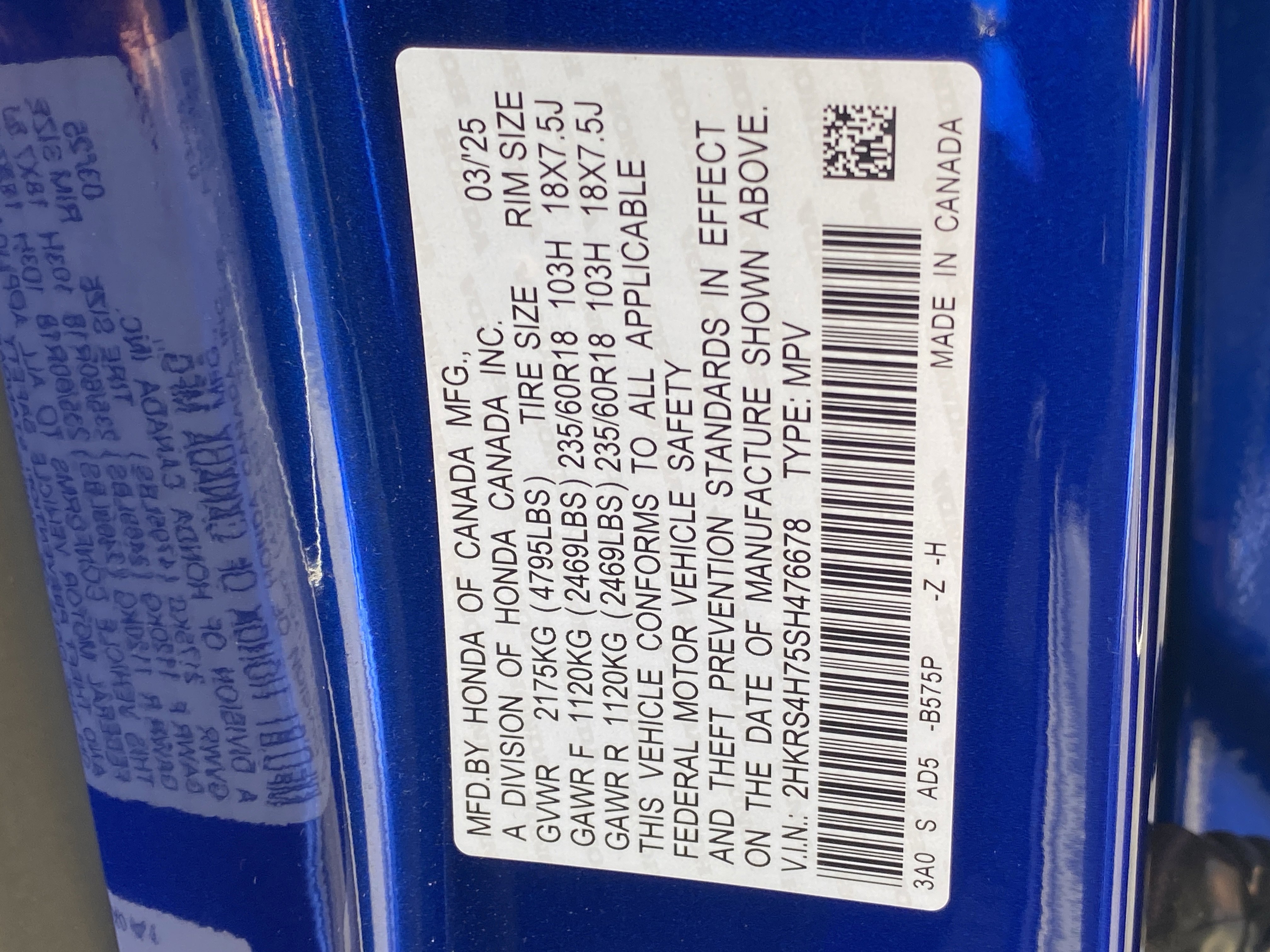 Certified 2025 Honda CR-V EX-L image 30