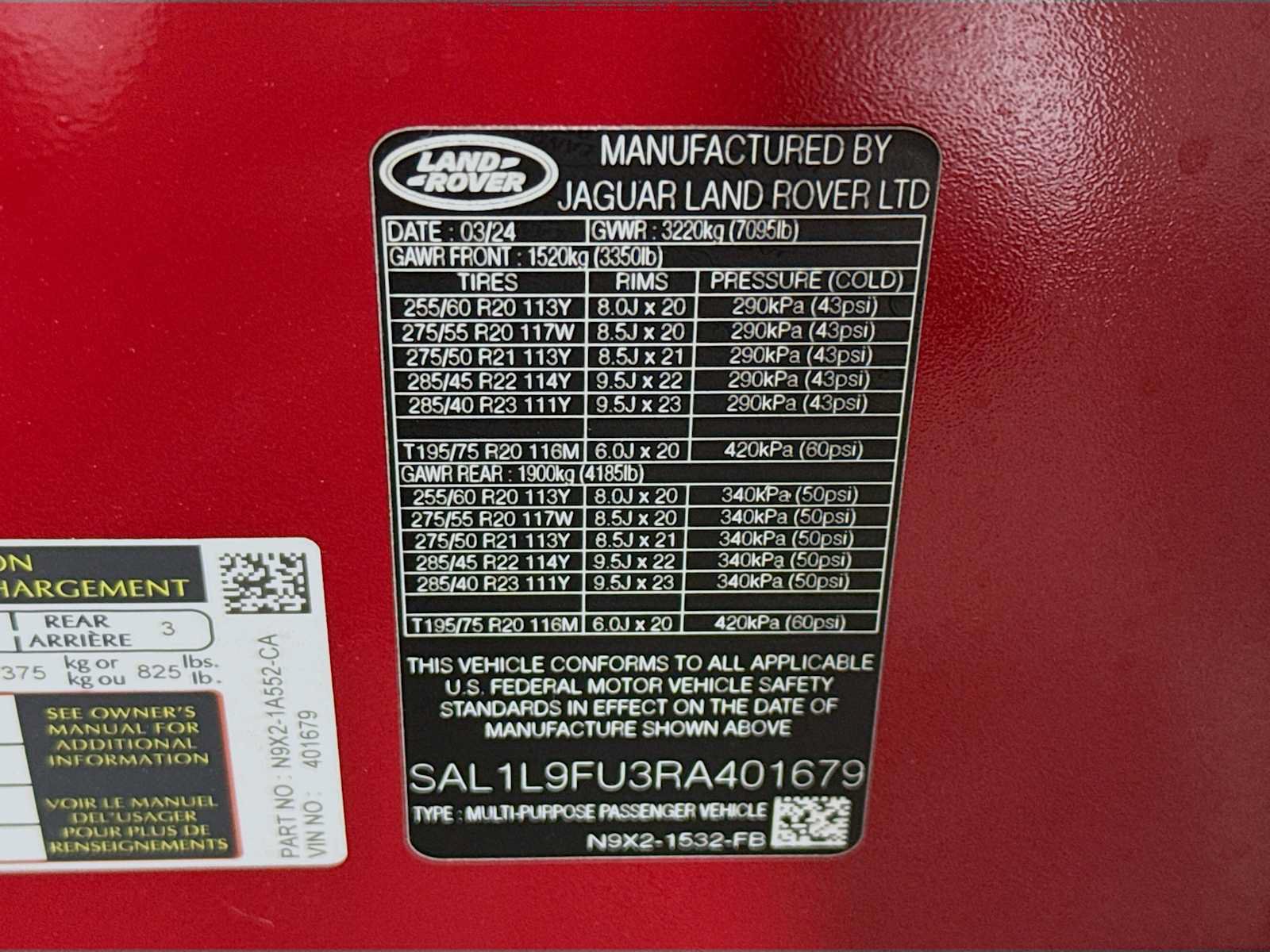 Certified 2024 Land Rover Range Rover Sport Dynamic SE AWD/4WD image 30