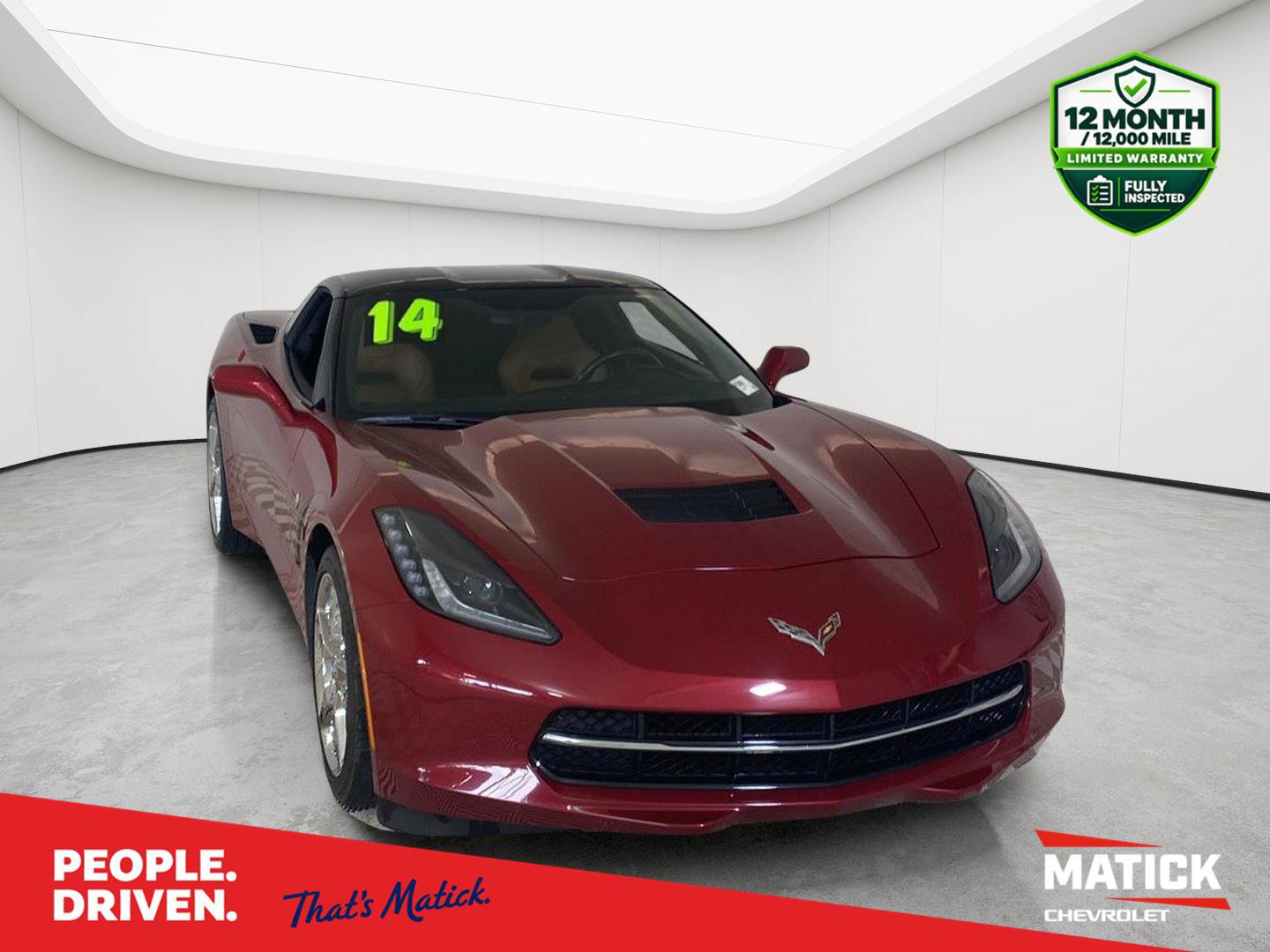 Used 2014 Chevrolet Corvette Stingray Coupe w/ 2LT Preferred Equipment Group RWD image 1