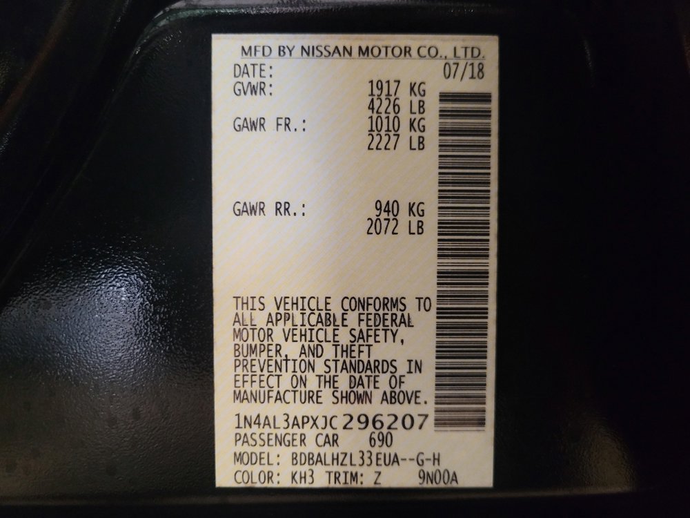 Used 2018 Nissan Altima 2.5 SR w/ SR Special Edition FWD image 33