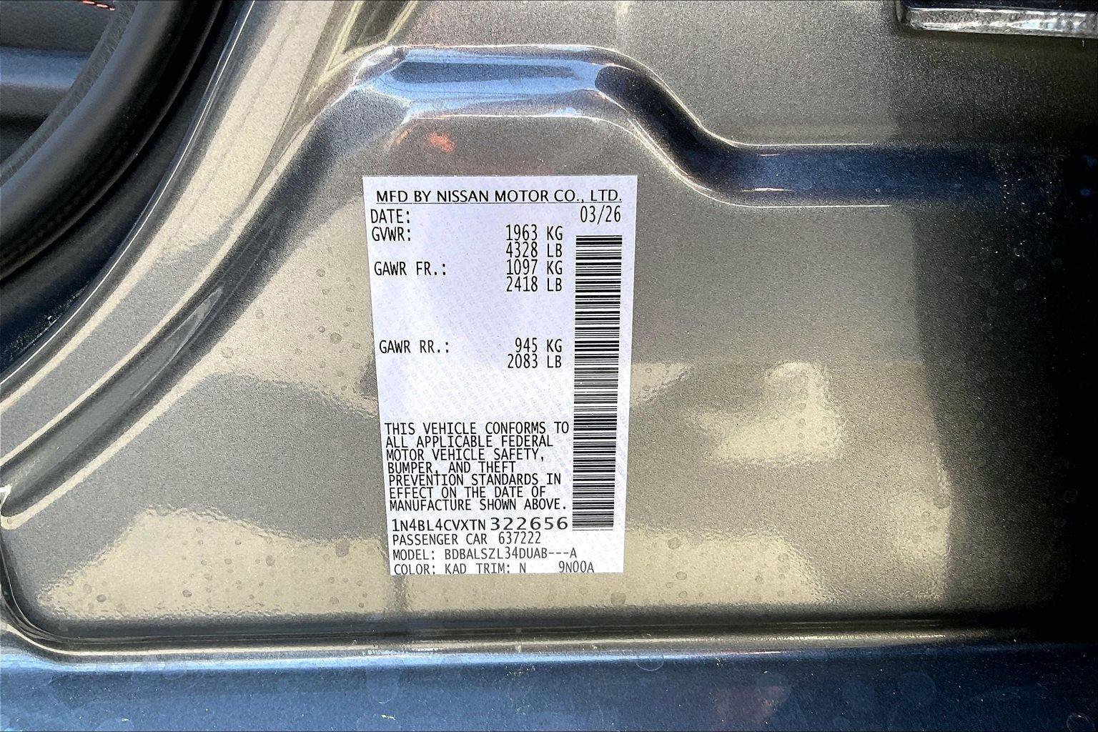 New 2026 Nissan Altima 2.5 SR image 14