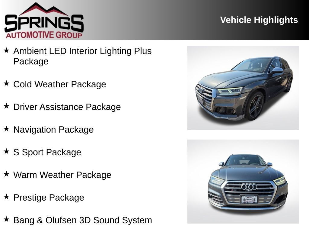 Used 2018 Audi SQ5 Prestige w/ Prestige Package AWD/4WD image 2