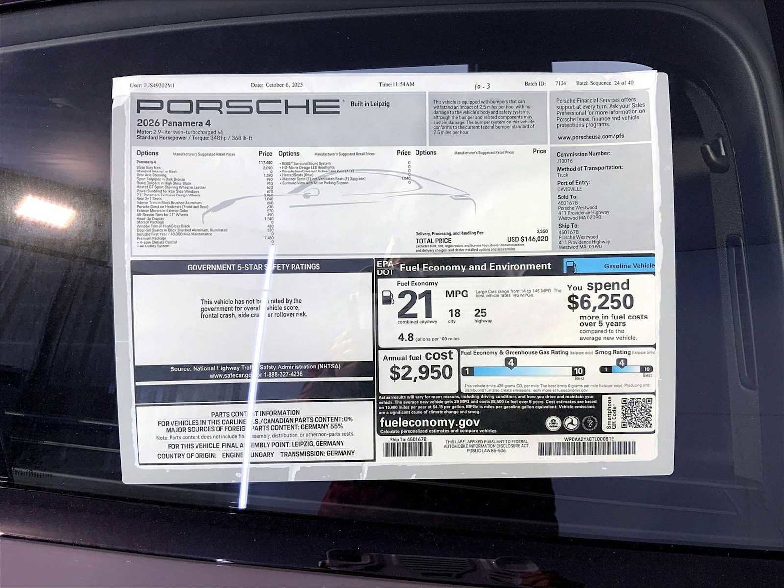 New 2026 Porsche Panamera 4 image 24