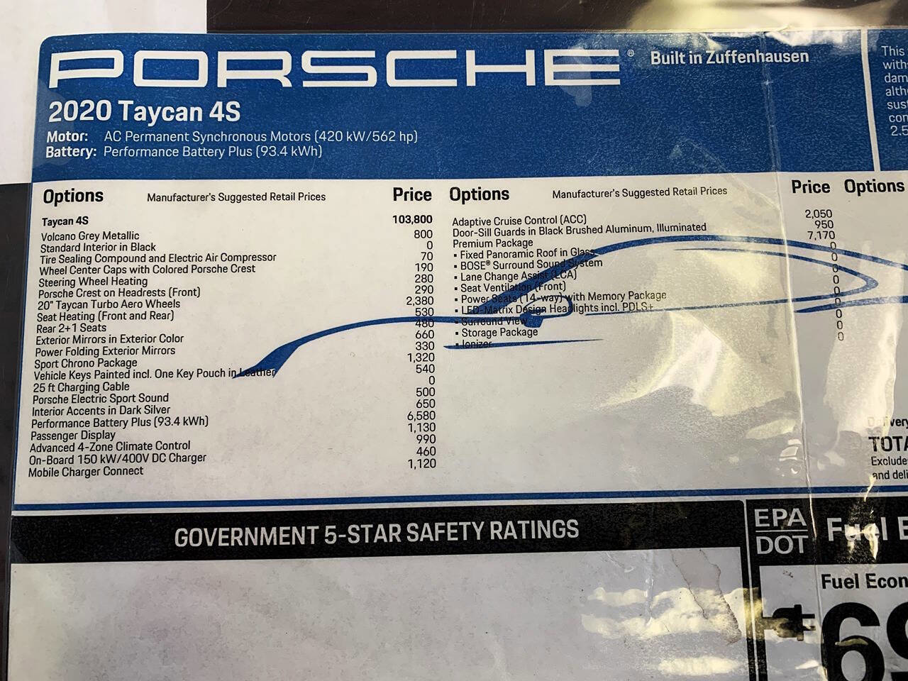 Used 2020 Porsche Taycan 4S w/ Premium Package AWD/4WD image 22
