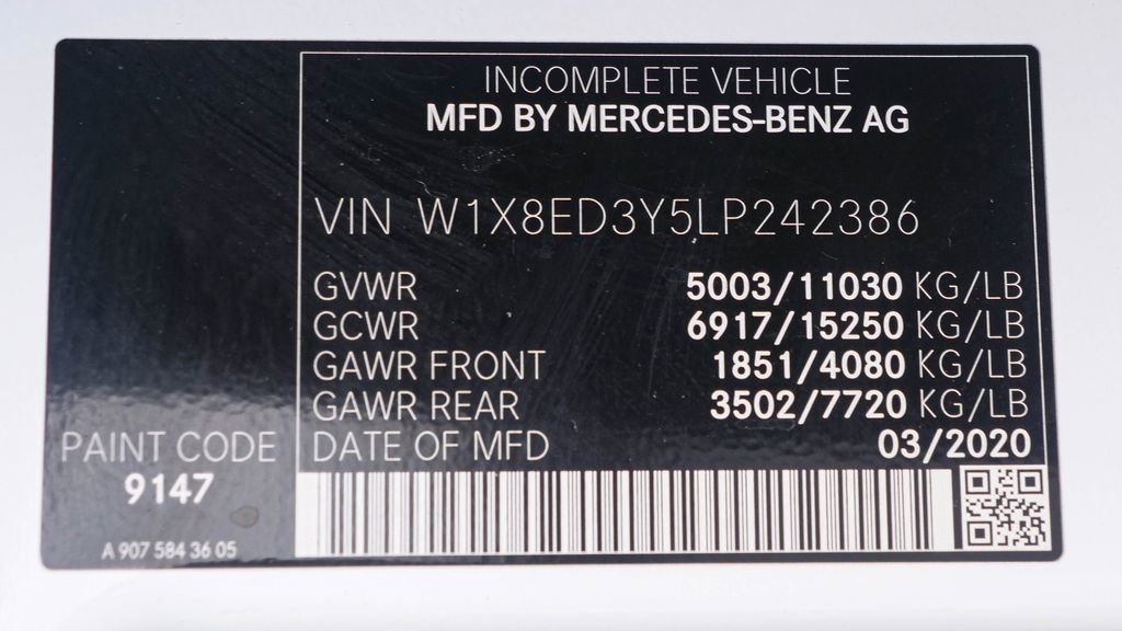 Used 2020 Mercedes-Benz Sprinter 3500 image 56